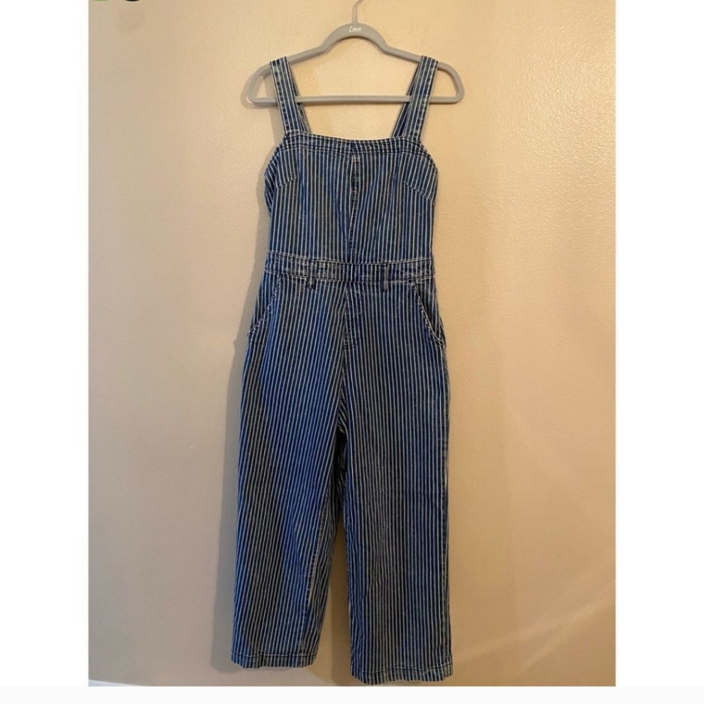 Universal Thread Striped Denim Jumper - image 4